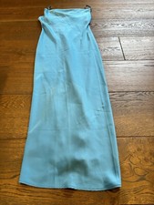 Urban Outfitters Blue Midi Satin / Silk Feel Size Small Please Read Description