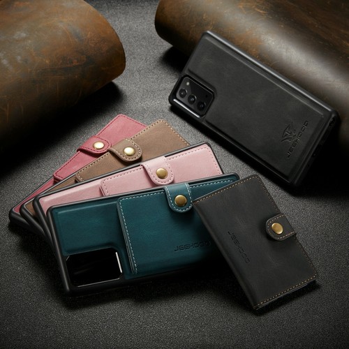 Magnetic Detachable Wallet Card Holder Leather Case For Samsung S21 S20 A12 A72 - Zdjęcie 4 z 17