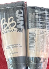 2 NYC Makeup BB Creme 5 in 1 Foundation Skin Perfector 02 Medium Dúo Pack Sealed