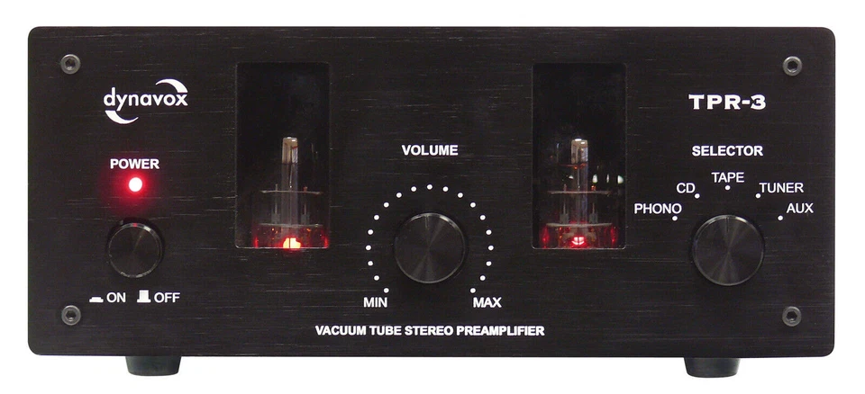 DYNAVOX  TPR-3 RÖHRENVORSTUFE VORVERSTÄRKER PRE AMP SCHWARZ Röhrenvorverstärker - Bild 4 von 4