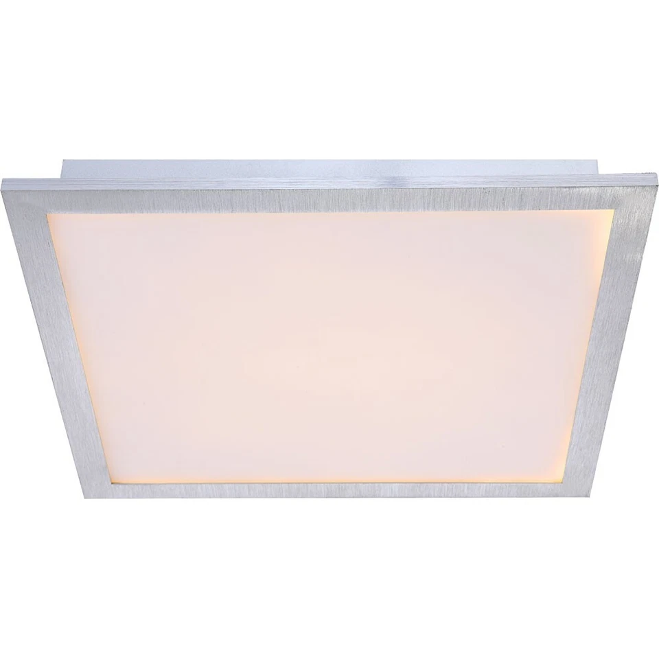 LED Soffitto Lampada Salotto Ess Camera Illuminazione Alluminio Argento da Letto - Immagine 2 di 4