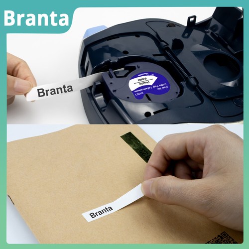 3x 91221 Kompatibel Schriftband für Dymo Letra Tag Plastik Band XR LT-100H 12mm - Bild 3 von 8