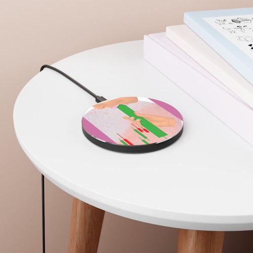 Artistic Wireless Charger with Trendy Design, Phone Charger, Desk Decor, Office - 第 4/5 張圖片
