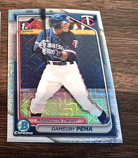 DAMEURY PENA 2024 BOWMAN CHROME CARD BCP-167 TWINS (MOJO PROSPECT REFRACTOR)