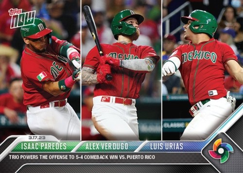 2023 Topps Now WBC-54 Isaac Paredes / Alex Verdugo / Luis Urías