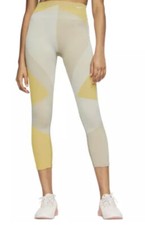 New Nike Women  s Sculpt Icon Clash Crop Seamless 7/8 Training Running Tights XS