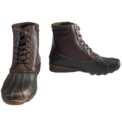 Sperry Top-Sider Boots Mens 10.5‎ M Brown Leather Canvas Preppy Heritage Utility Sperry | Shoes | New Mens Sperry Top Sider Saltwater Duck  main image 4