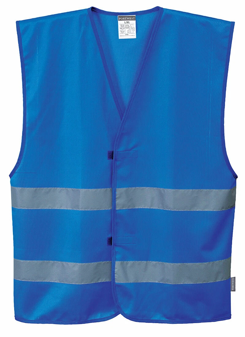 Portwest F474 Iona Lightweight Cooling Safety Vest with 2 Band Reflective Tape - product detail image 4