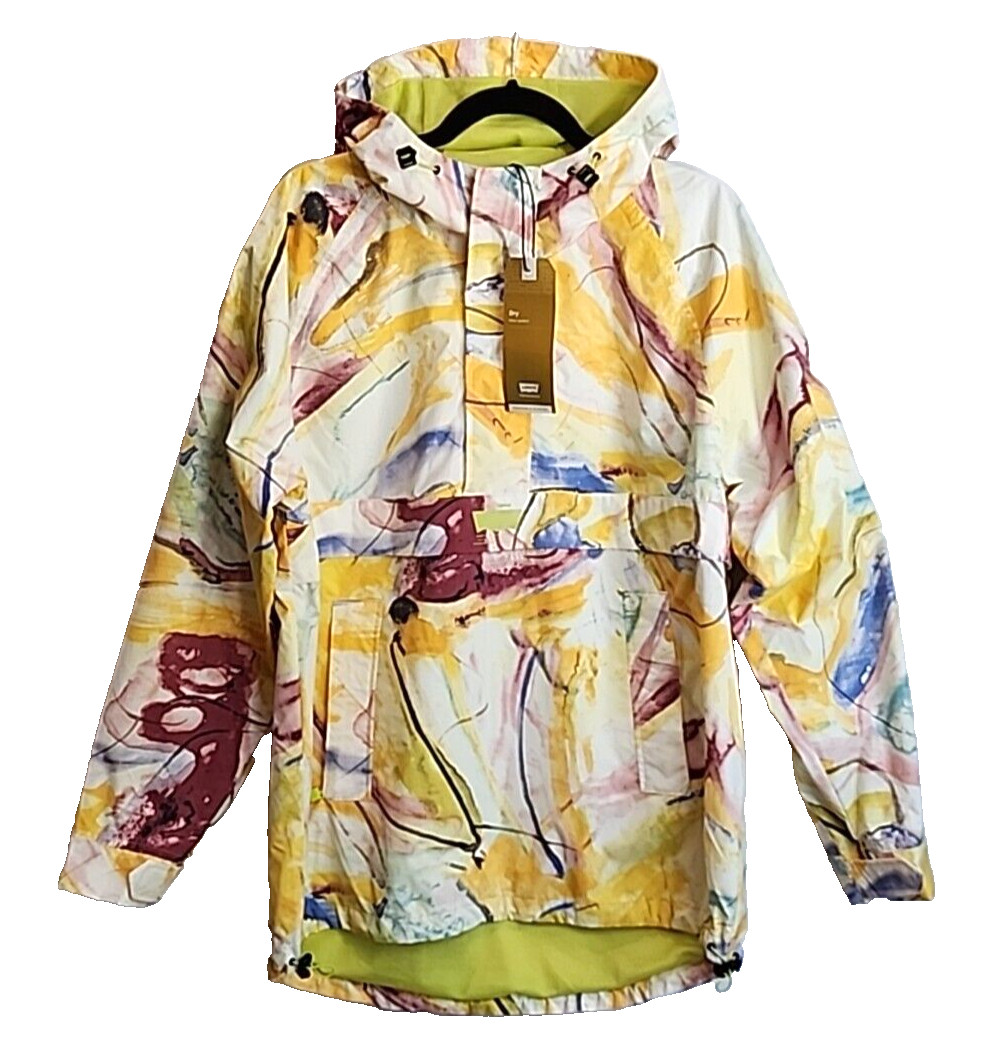 LEVI&apos;S STOCKTON ANORAK Jacket Dry Water Repel Hoodie Pulllover Small NWT &dollar;128