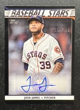 2020 Topps Baseball Stars Autograph Black Josh James 119/199