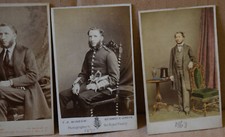 Cadet Ensign Percival in Fusiliers uniform 1871 with 3 other photos