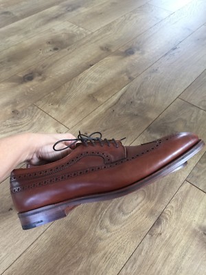 NEW ALFRED SARGENT FOR JCREW AMERICAN BROGUES MAHAGON BROWN 