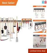 Weather-Resistant 68'' All-Metal Tool Organizer - Perfect for Garage and Garden