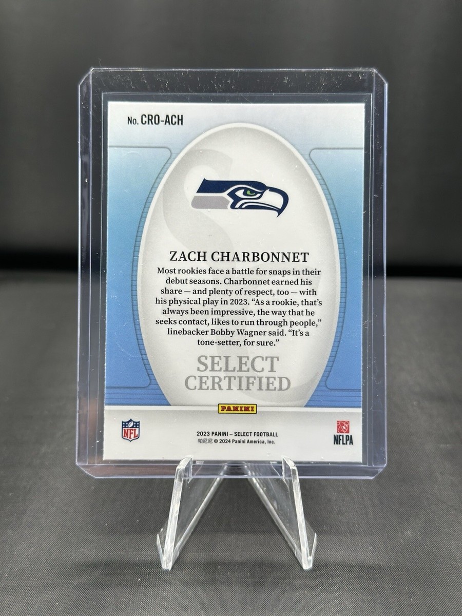 2023 Panini Select Certified Zach Charbonnet Rookie #CRO-ACH