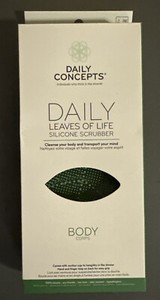 DAILY CONCEPTS DAILY LEAVES OF LIFE SILICONE BODY SCRUBBER-BNIB