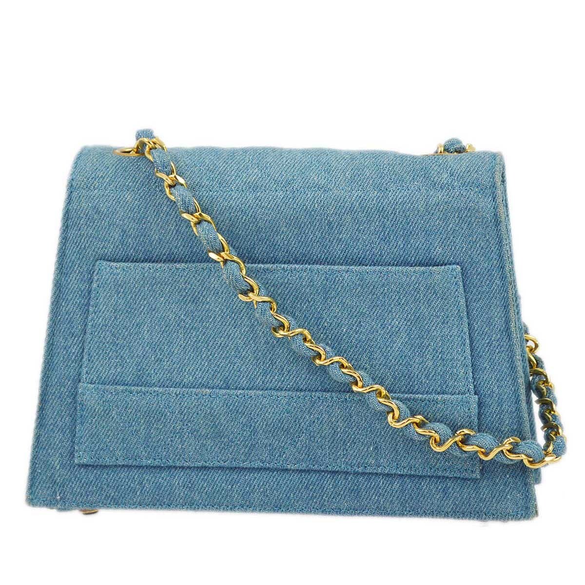 CHANEL バッグ 中古・古着通販】CHANEL (シャネル) デニムチェーンショルダー