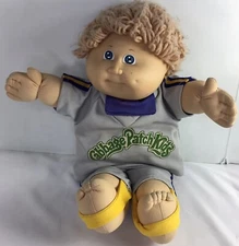Cabbage Patch Boy Doll Xavier Roberts 1978-1982 Baseball Blonde Coleco Vintage