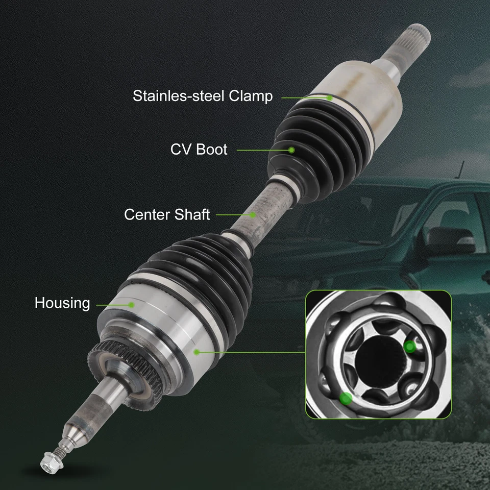 CV Axle Shaft Assembly For Ford F150 4WD Front LH Driver Side - Image 2 of 4