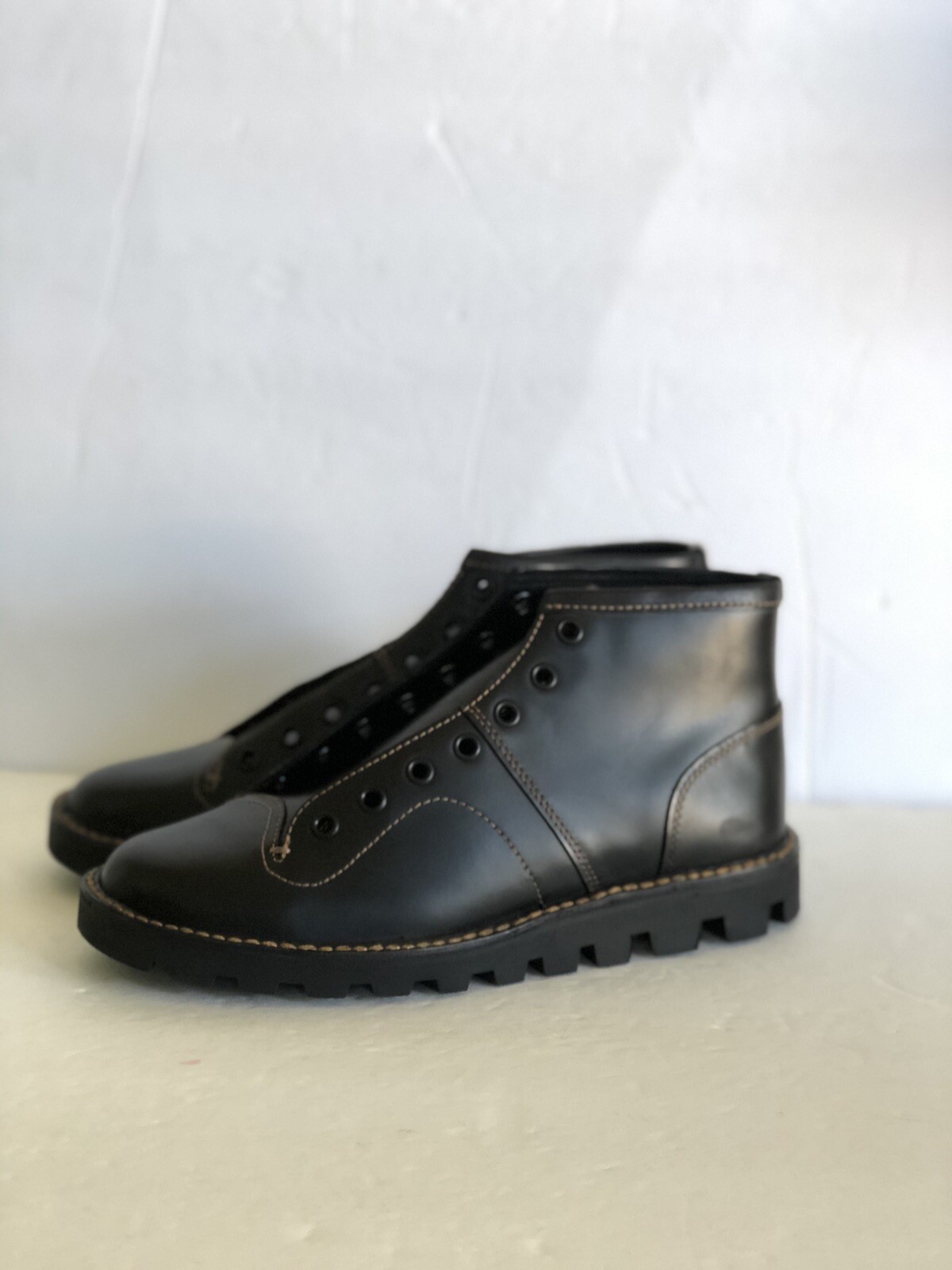 2016 Coach Cordovan Black Boxing BOOTS 