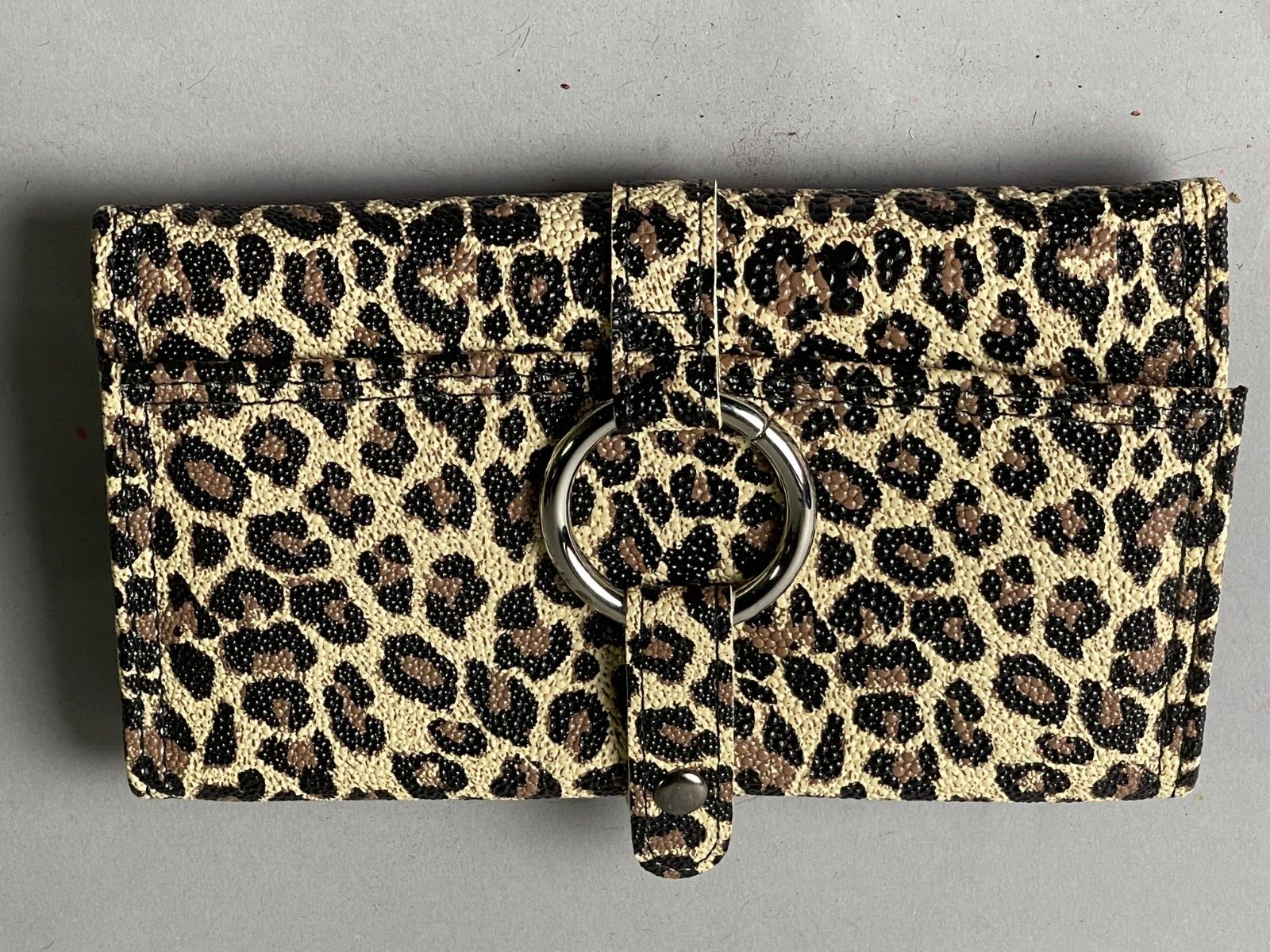 PreZerve Leopard Jewelry Organizer with FlexZorb Anti-Tarnish Zippered Pockets-image