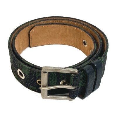 JIMMY CHOO Belt Canvas Green | eBay