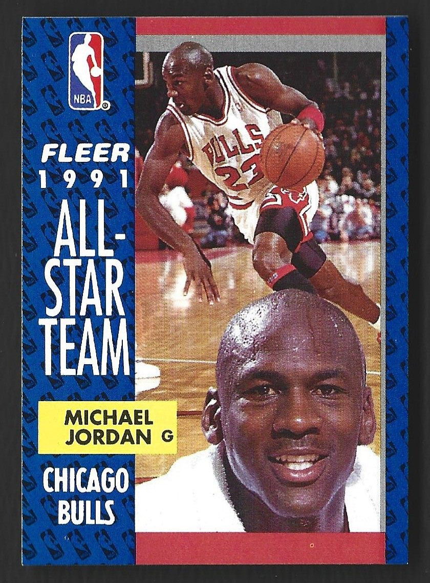 1991-92 Fleer Basketball #211 MICHAEL JORDAN All-Star Team NBA Chicago Bulls