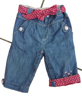 J98 Vêtement occasion  Bébé PANTALON doublé ceinture SERGENT MAJOR 9 mois