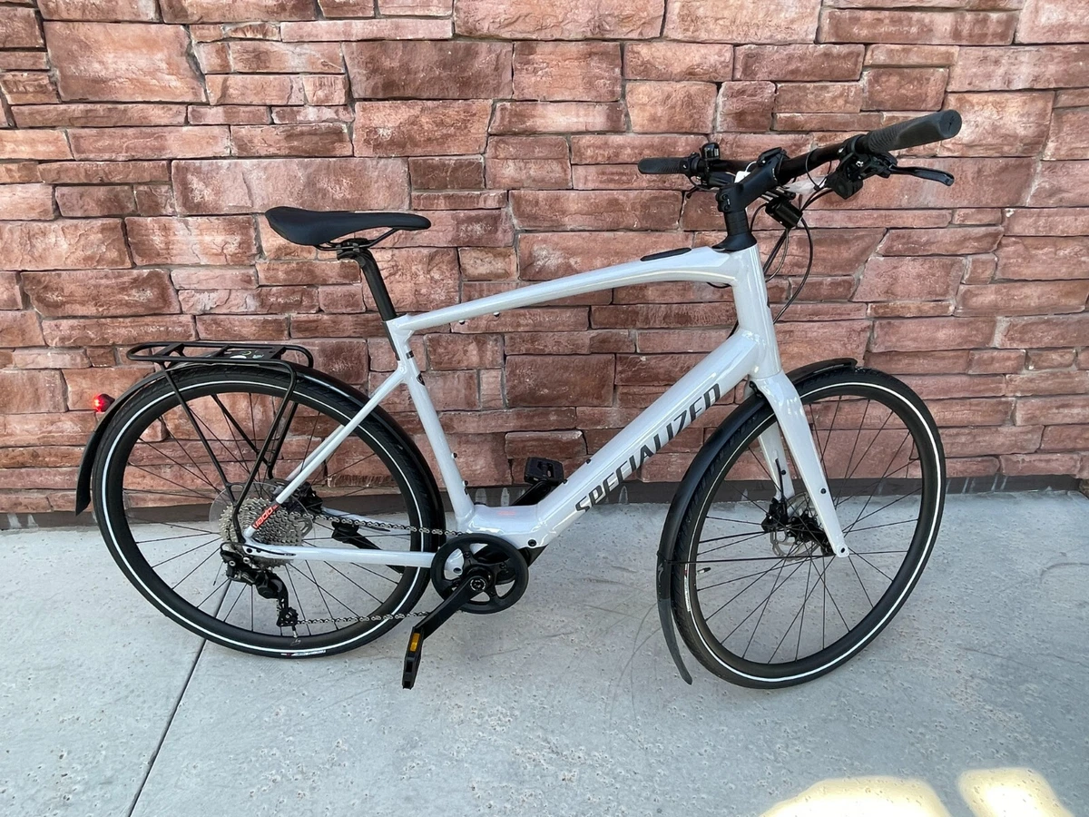 Specialized Turbo Vado SL 4.0 E Bike EQ Dove Grey Acid Lava Mtn XL 320W 80 Miles