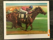 Eddie Arcaro Signed Living Legends Sports Illustrated Print Guaranteed to Pass
