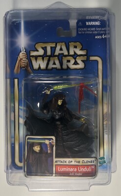 Star Wars: Attack of the Clones Luminara Unduli Jedi Master NM/MT W/Protector