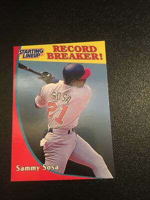 Starting Lineup サミー・ソーサ 1998年版 1998 Starting Lineup Cards Sammy Sosa (Record Breaker; Stat Back