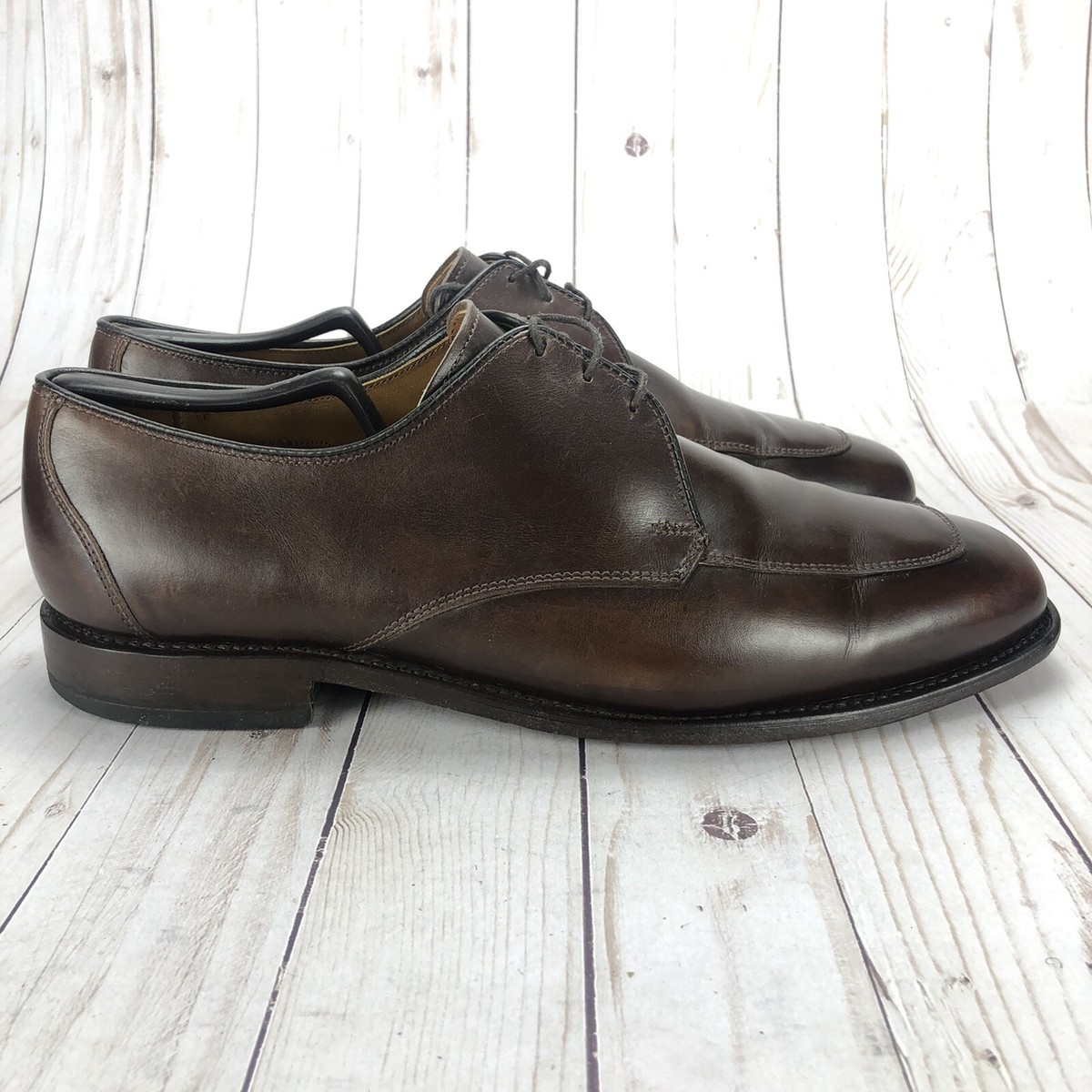Allen Edmonds Burton Oxfords Dress Shoes Apron Toe Brown  display picture 1
