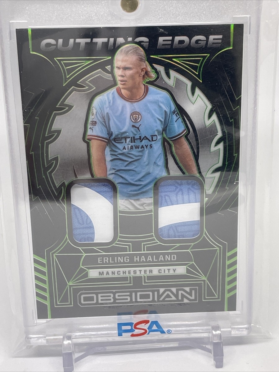 Erling Haaland Cutting Edge 2/5 Dual Patch Shirt Panini Erling Haaland Cutting Edge 2/5 Dual Patch Shirt Panini