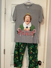 Women  s Pajamas  ELF  Christmas PJ  s Great Condition Size Med