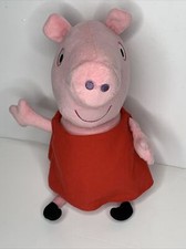 ABD LTD 2003 Peppa Pig Talking Plush 12" Animal Toy Doll Oinks Giggles Talks