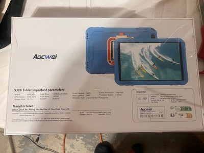 Tablet Android Aocwei Tablet Model X500 Size 10.1 128 GB In Black