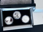 2006 American Eagle 20th Anniversary Silver 3-Coin Set - OGP/COA