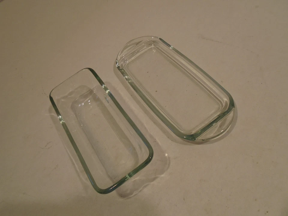 Glass Covered Butter Dish keeper Countertop /Table/refrigerator/ clear  8 inch - Image 2 of 4