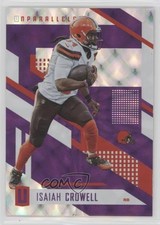 2017 Panini Unparalleled Purple 1/99 Isaiah Crowell #43 6f8