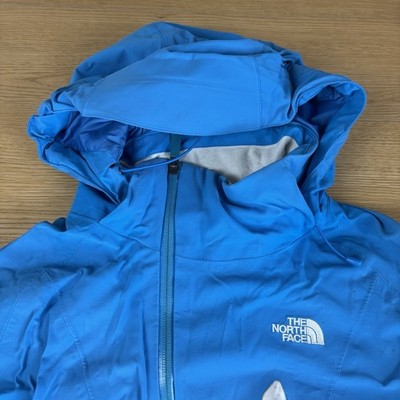 The North Face Hyvent Damen wasserdichte Regenjacke Mantel blau Kapuze Medium