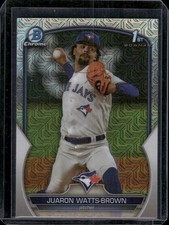 2023 Bowman Draft Asia #BDC-113 Juaron Watts-Brown 1st Asia Mojo Blue Jays