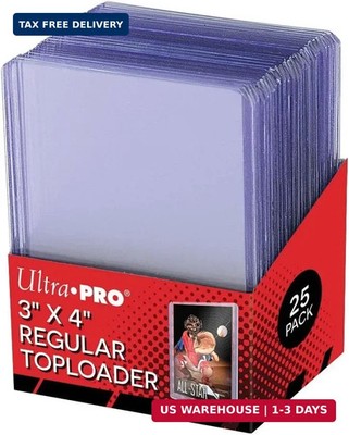 Ultra Pro 25 3 X 4 Top Loader Card Holder for Baseball, Football, Basketball, Ho