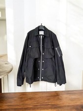 USED SACAI NYLON TWILL MIX BLOUSON 22SS MA-1 GOOD