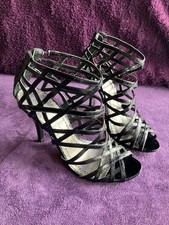 Cage heels RED HERRING Strappy stiletto Sandals UK7 worn used