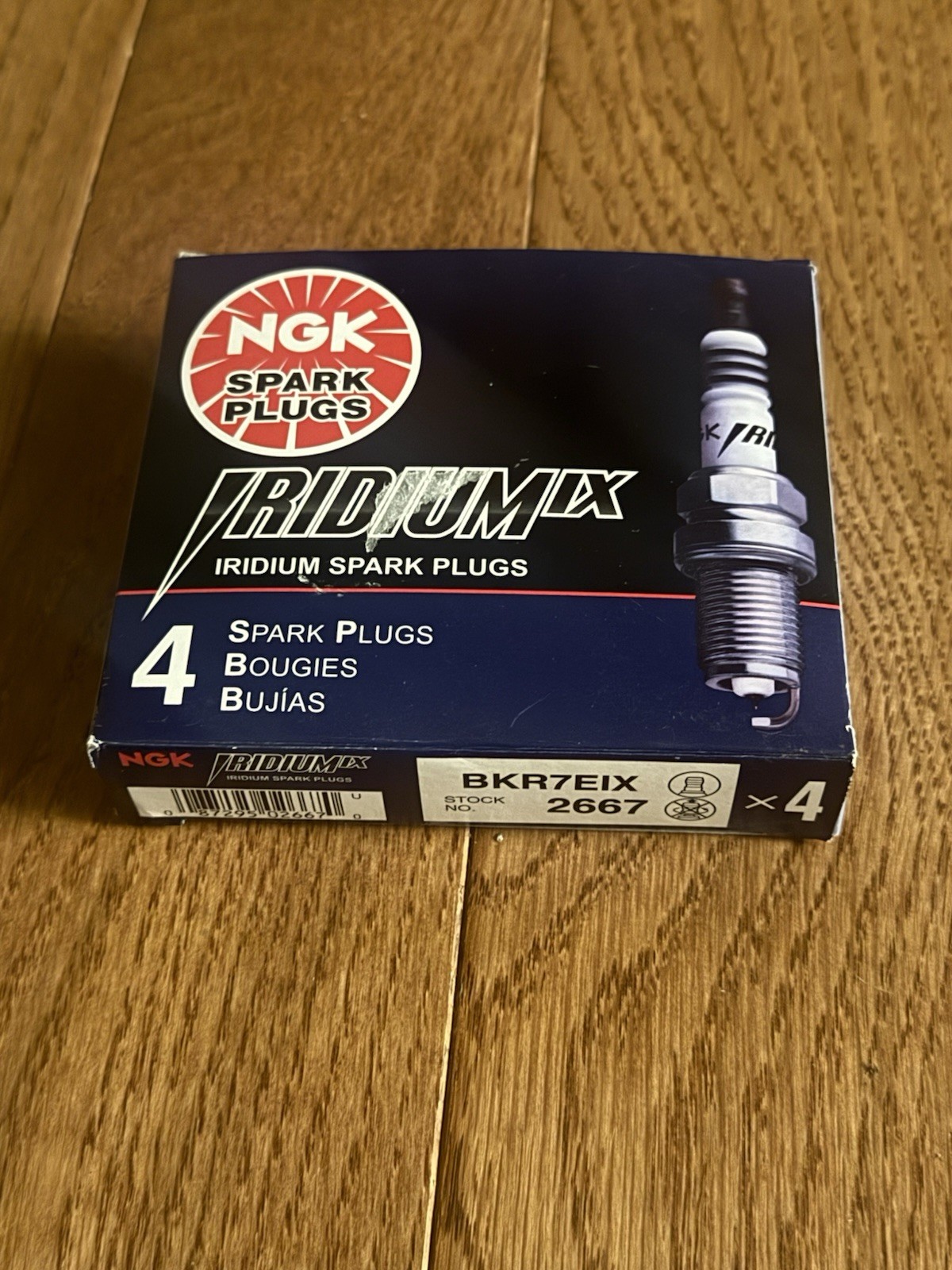 4 New NGK Iridium IX Spark Plugs BKR7EIX 2667
