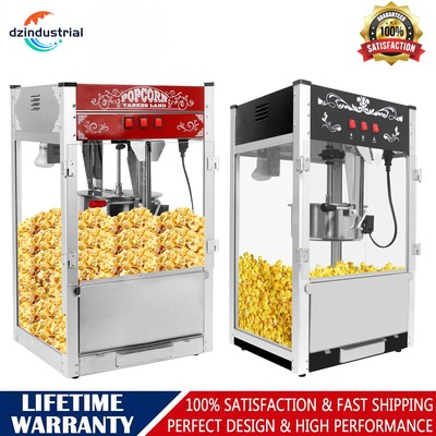 6/12/16oz Kettle Countertop Popcorn Machine Vintage Movie Theater Popper Maker