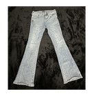 True Religion Women's Light Blue Flared Denim Jeans Logo Mid Rise Size 29  — photo 1