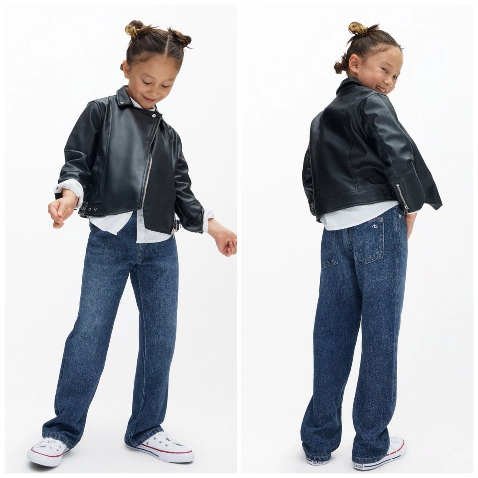 NWT Rag & Bone Mini Miramar Wide Leg In Petra Size: 5/6Y