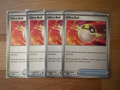 4x  Ultra Ball Playset - 131/132 - Mega Evolution Base Set x4