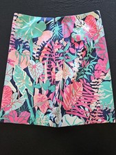 Talbots Women s Multicolor Tropical Floral A-Line Knee Skirt Lined Zip 6